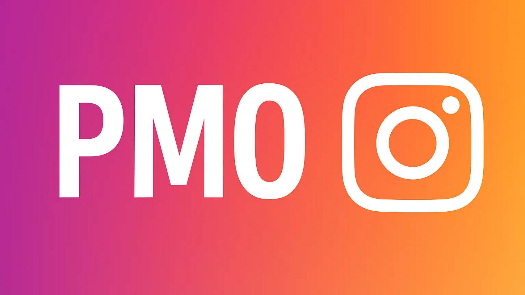 PMO Meaning Instagram