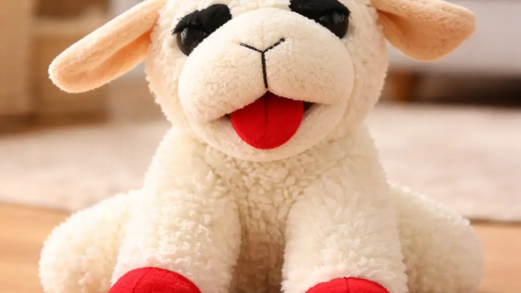 lambchop dog toy