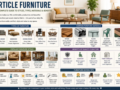 Furniture guide infographic